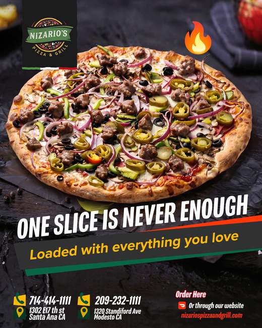 تصميم سوشيال ميديا لـ Nizario's Pizza & Grill من 255